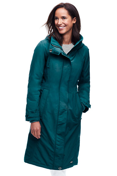 Women's Stadium Squall Long Coat from Lands' End